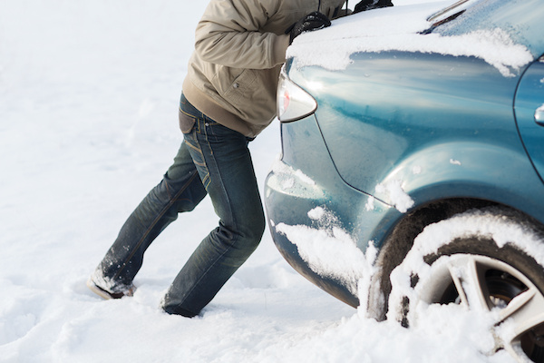 How to Get a Car Unstuck From Ice and Snow